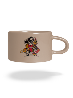 Pirát silnic hrnek makronka Brown Macaron