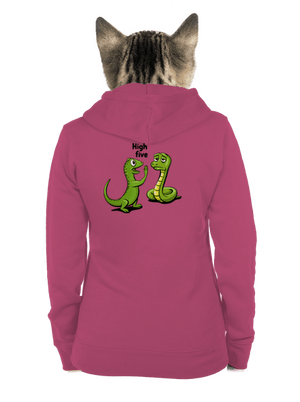 High Five dámská mikina na zip Magenta