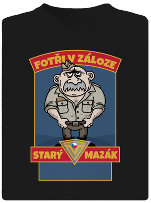 Starý mazák pánské sportovní tričko Black