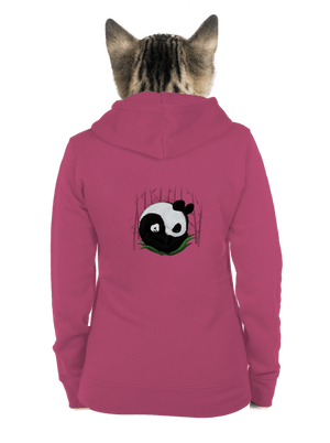 Dvě spící pandy dámská mikina na zip Magenta