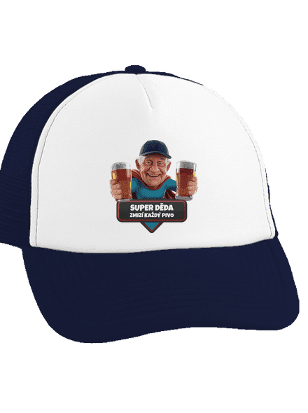 Super děda kšiltovka truckerka French Navy cap