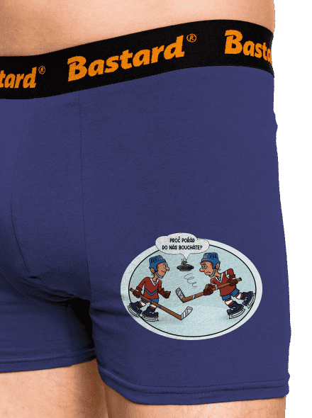 Hokejisti a UFO boxerky Blue Navy
