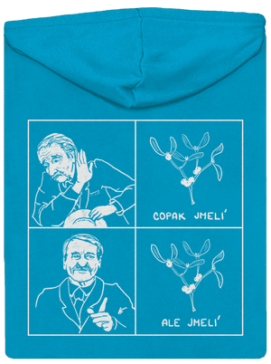 Cimrman: Copak jmelí dámská mikina na zip Blue Atol