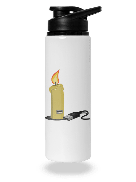 USB svíčka lahev na vodu White