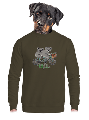 Koalo unisex mikina bez kapuce Urban Khaki