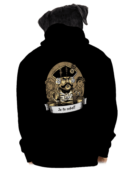 B14: S čerty nejsou žerty pánská mikina na zip Black