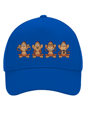 Opička s mobilem kšiltovka baseballka Bright Royal