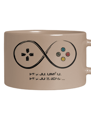 Hraju znova hrnek makronka Brown Macaron