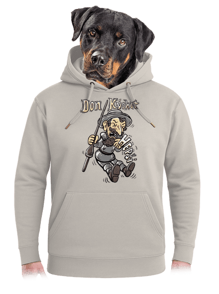 Don Kýchot unisex mikina premium Pastel Macchiato