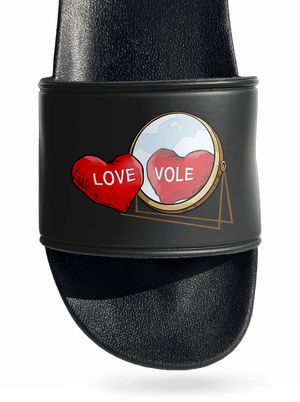 Love vole pantofle Black