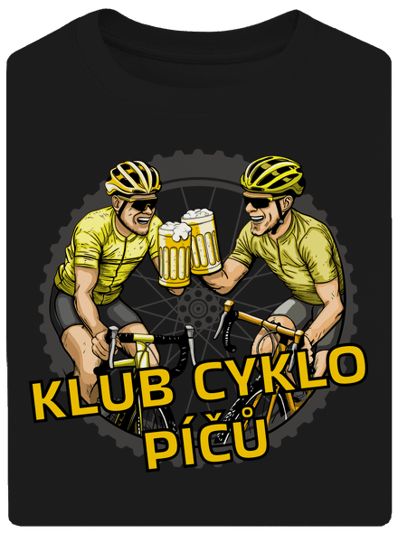Klub cyklo píčů unisex tričko oversized Black