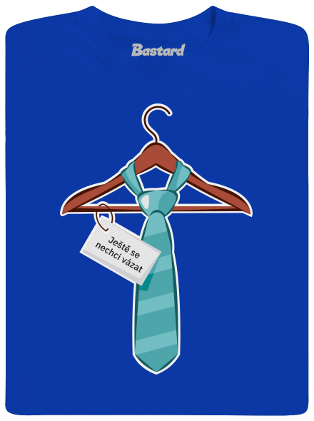 Nechci se vázat pánské dlouhý rukáv Royal Blue