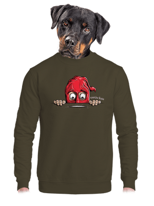 unisex mikina bez kapuce