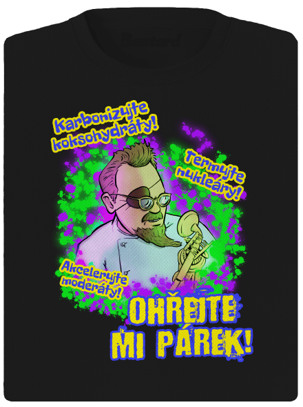 Ohřejte mi párek dámské sportovní tričko Black