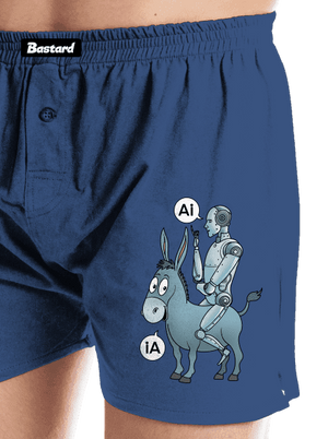 Osel a AI pánské trenky Blue