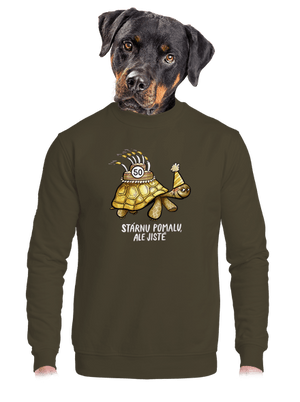 unisex mikina bez kapuce