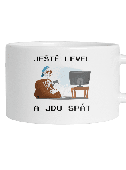 Ještě level hrnek makronka White
