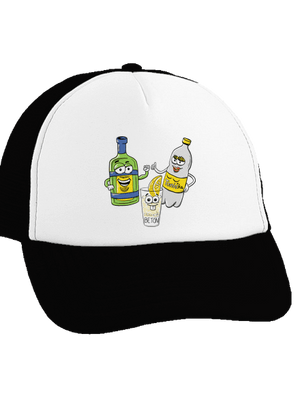 Láska na beton kšiltovka truckerka Black cap