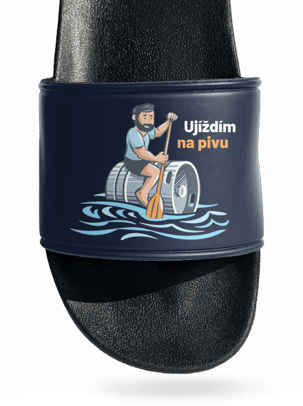 Ujíždím na pivu pantofle Navy