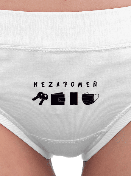 Nezapomeň dámské kalhotky White