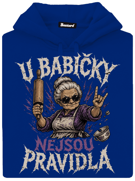 U babičky dámská mikina klokanka Royal Blue Mal