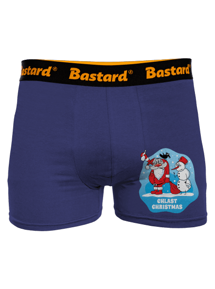 Chlast Christmas boxerky Blue Navy