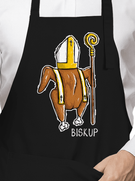 Biskup zástěra Black