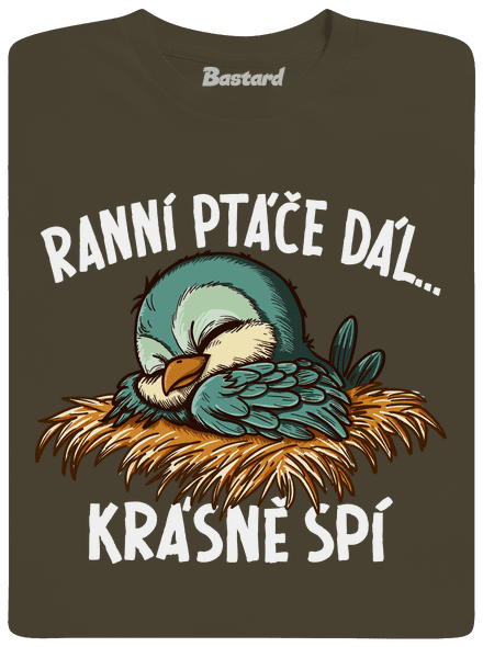 Ranní ptáče spí pánské dlouhý rukáv Urban Khaki