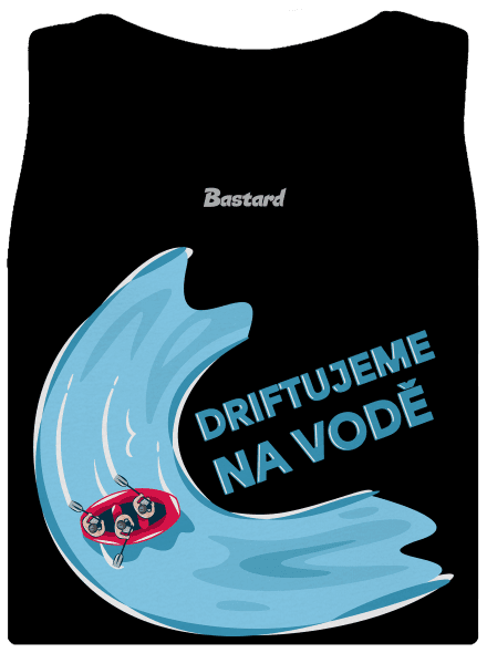 Driftujeme na vodě dámské tílko klasické Black