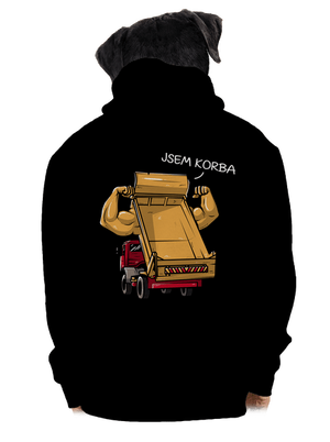 Korba pánská mikina na zip Black