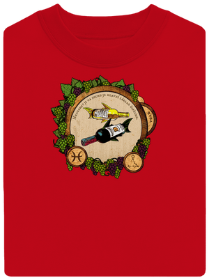 Vinný horoskop: Ryba unisex mikina bez kapuce Red