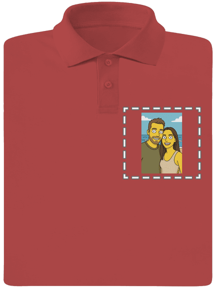 Simpsonovi z vlastní fotky pánská polokošile Burgundy