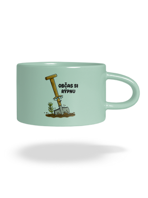 Občas si rýpnu hrnek makronka Mint Macaron