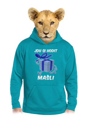 Jdu si hodit mašli dětská mikina klokanka Hawaiian Blue