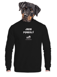 unisex mikina bez kapuce