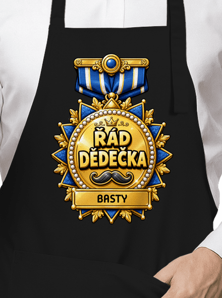 Řád dědečka zástěra Black