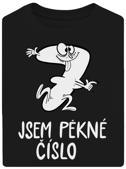 Jsem pěkné číslo unisex tričko oversized Black
