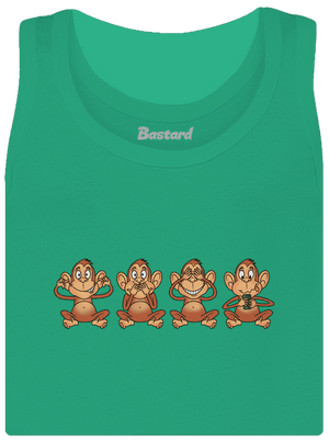 Opička s mobilem dámské tílko klasické Mint Mal