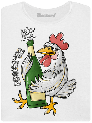 Prosekoko dámské tričko s lemem White