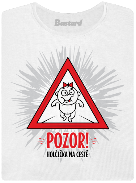 Holčička na cestě dámské tričko premium White