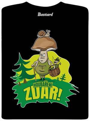 Houbaření zdar pánské dlouhý rukáv Black