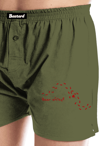 Beer effect pánské trenky Khaki