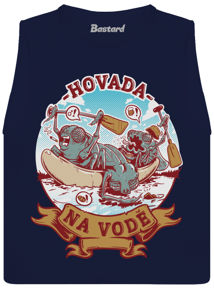 Hovada na vodě dámské tílko volné Navy