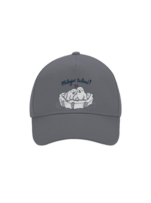 Miluju tulení kšiltovka baseballka Graphite grey