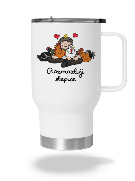 Rozmazluji slepice termohrnek White