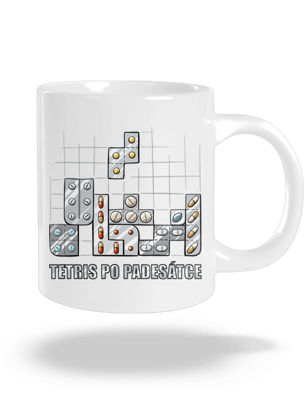 Tetris velký hrnek White