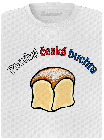 Poctivá buchta a klobása dámské sportovní tričko White