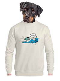 unisex mikina bez kapuce