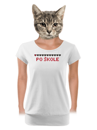 dámské tričko s lemem