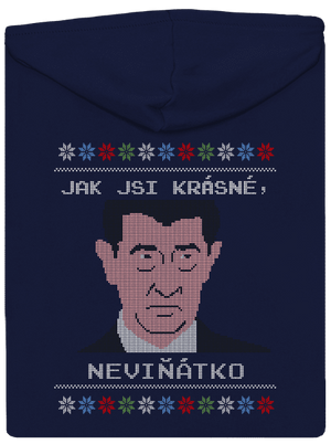 Neviňátko pánská mikina na zip Navy
